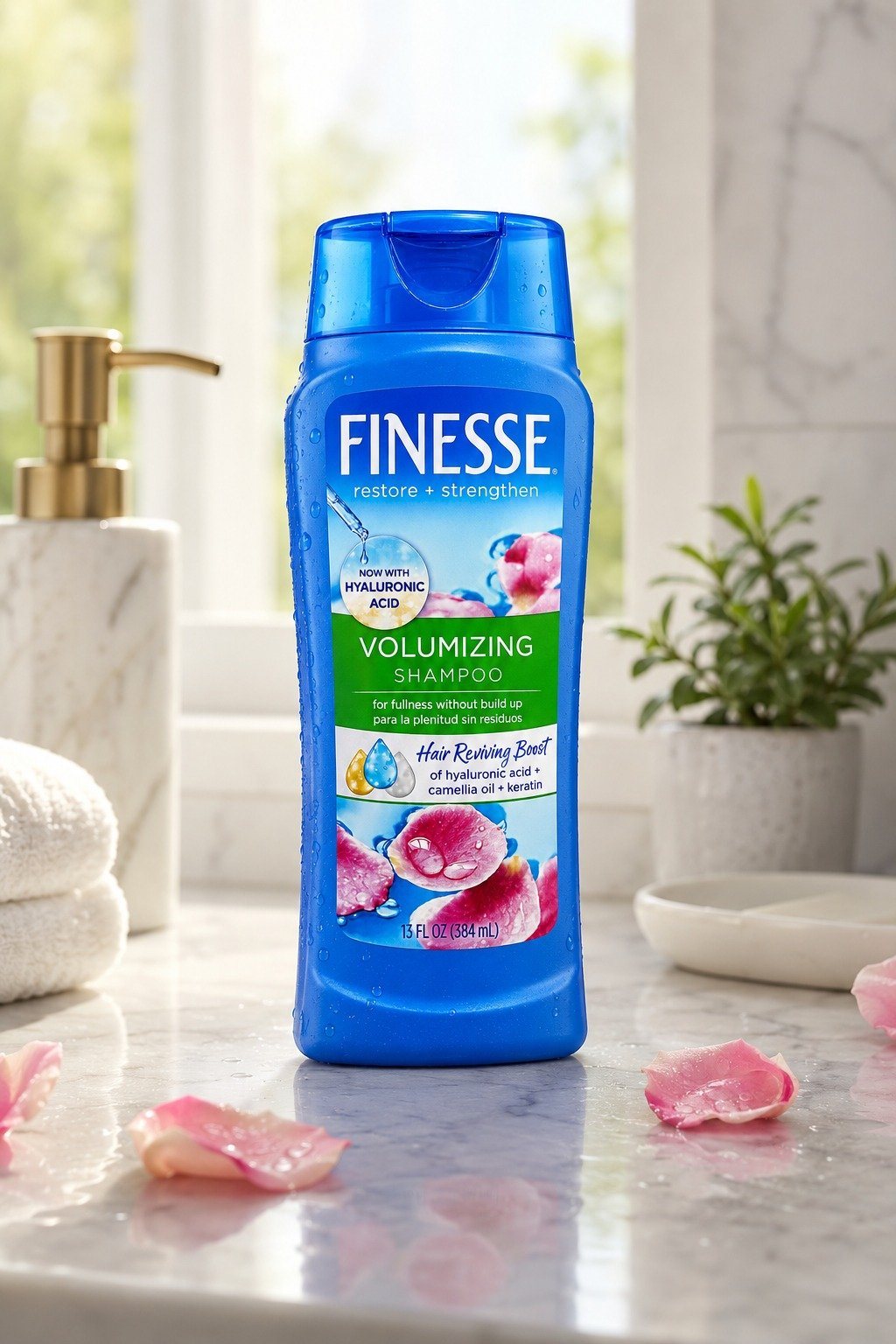Finesse Restore + Strengthen Volumizing Shampoo 384ml