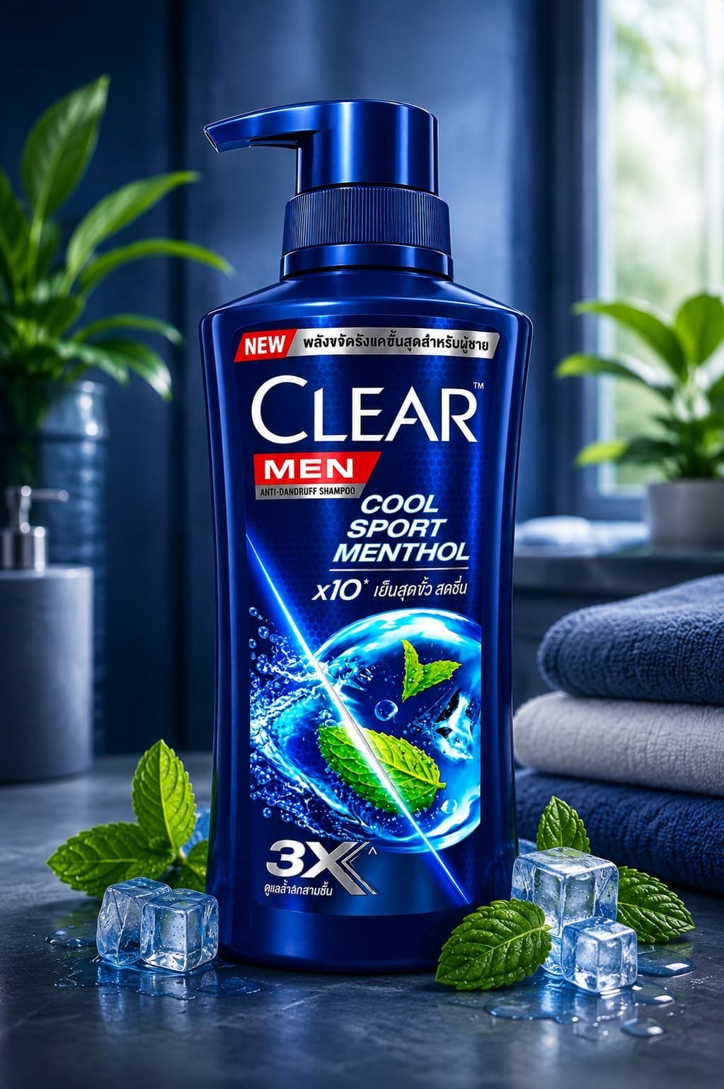 Clear Shampoo Cool Sport Menthol 370ml