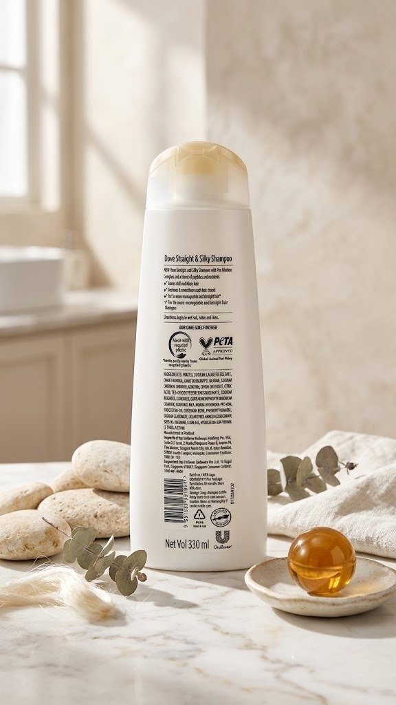 Dove Shampoo Straight and Silky -330ml
