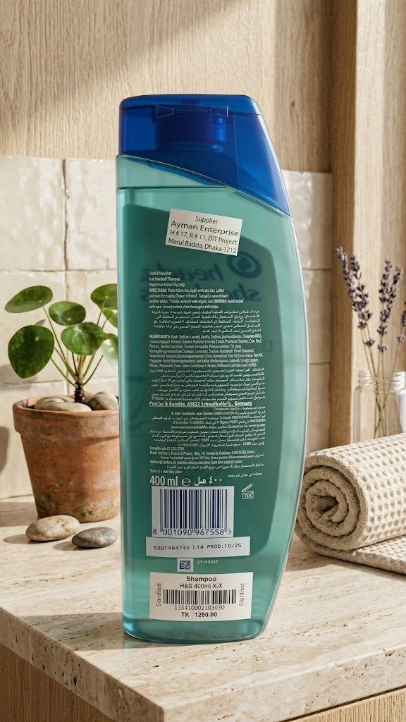 Head & Shoulders Deep Clean Anti Dandruff Shampoo For Severe Oily Scalp 400ml