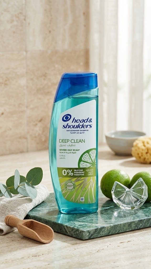 Head & Shoulders Deep Clean Anti Dandruff Shampoo For Severe Oily Scalp 400ml