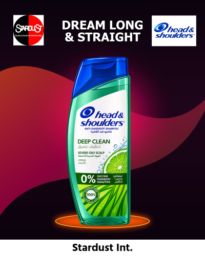 Head & Shoulders Deep Clean Anti Dandruff Shampoo For Severe Oily Scalp 400ml