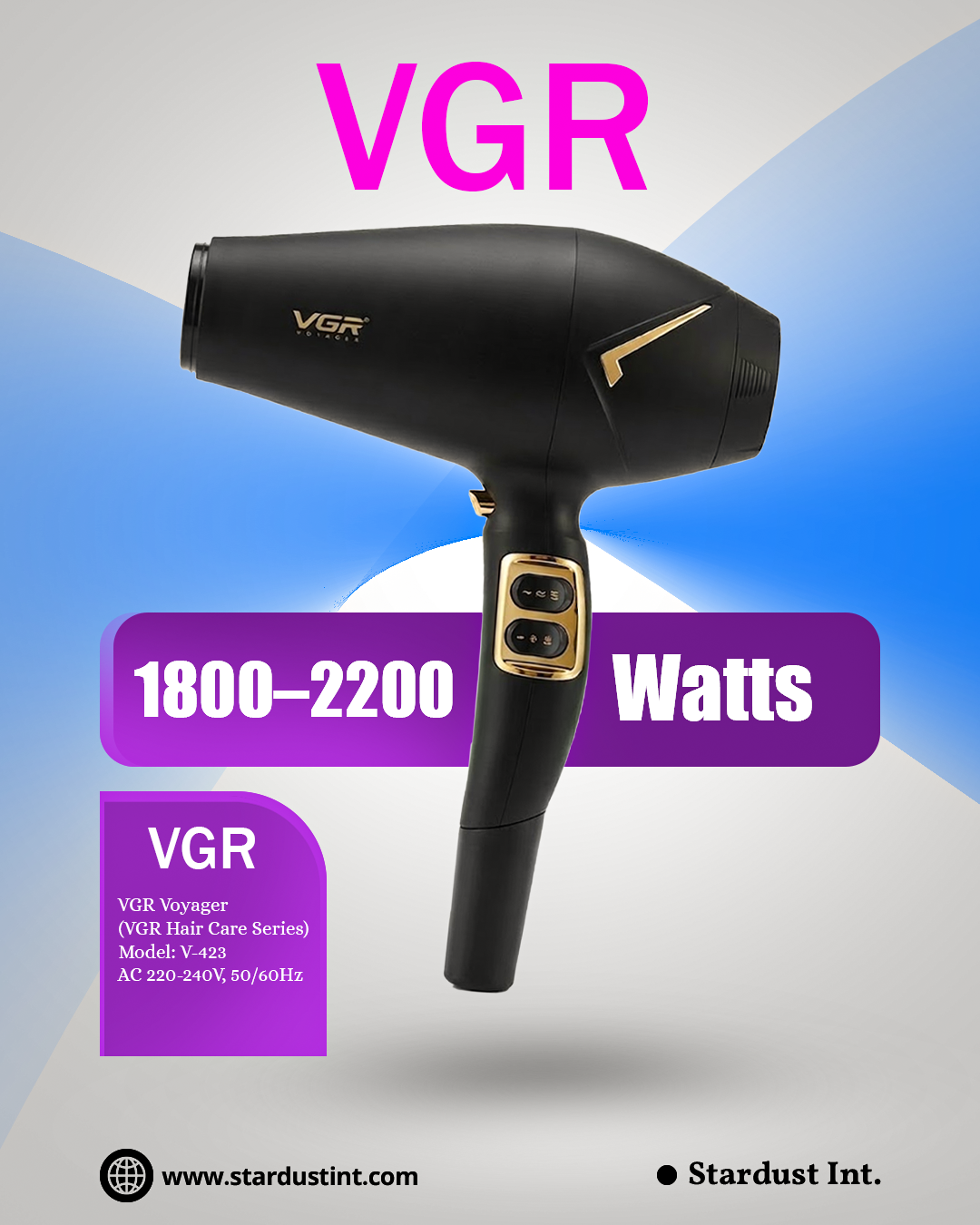 VGR V-423 Essential DryCare Hair Dryer