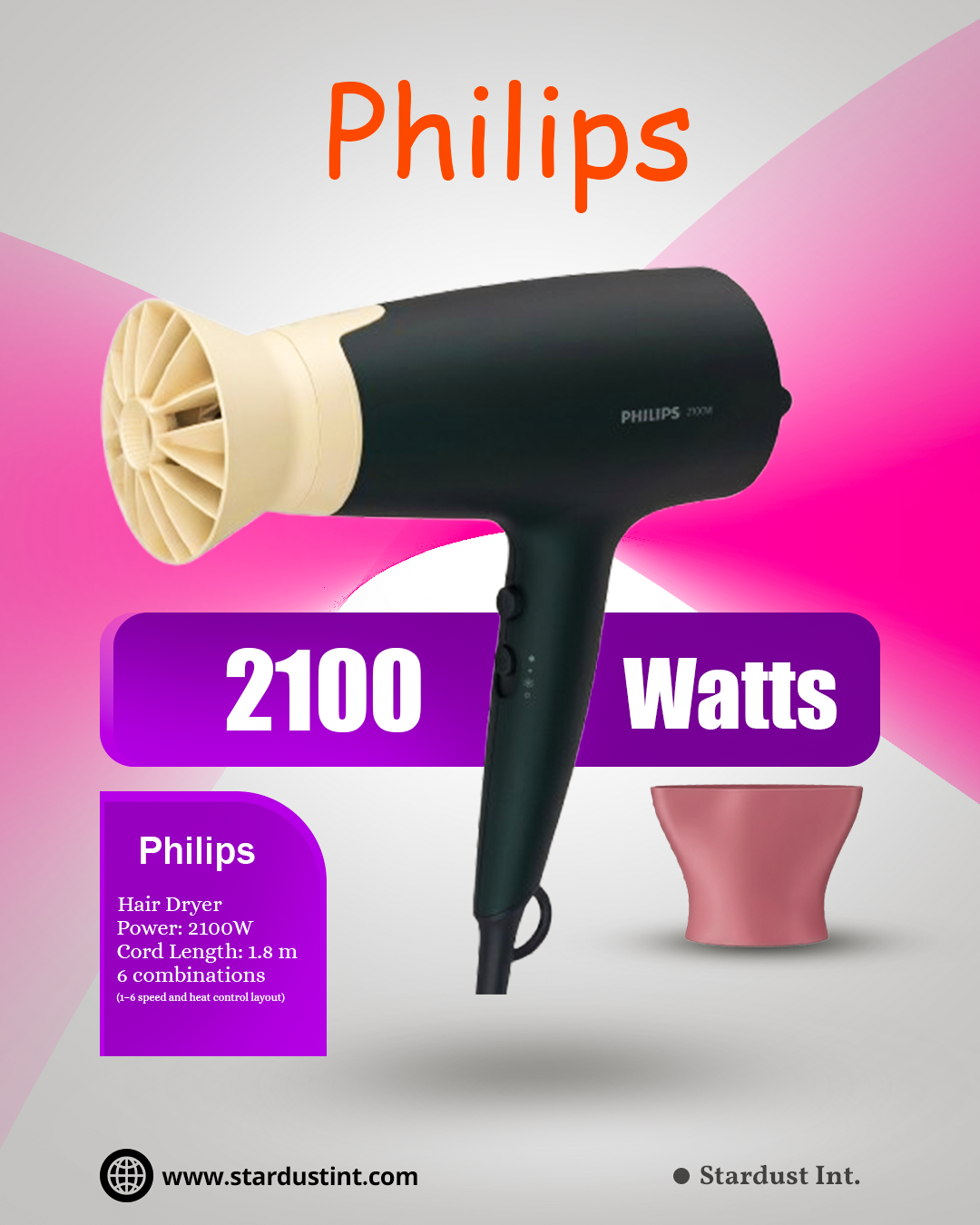 Philips 3000 Series Hair Dryer BHD350