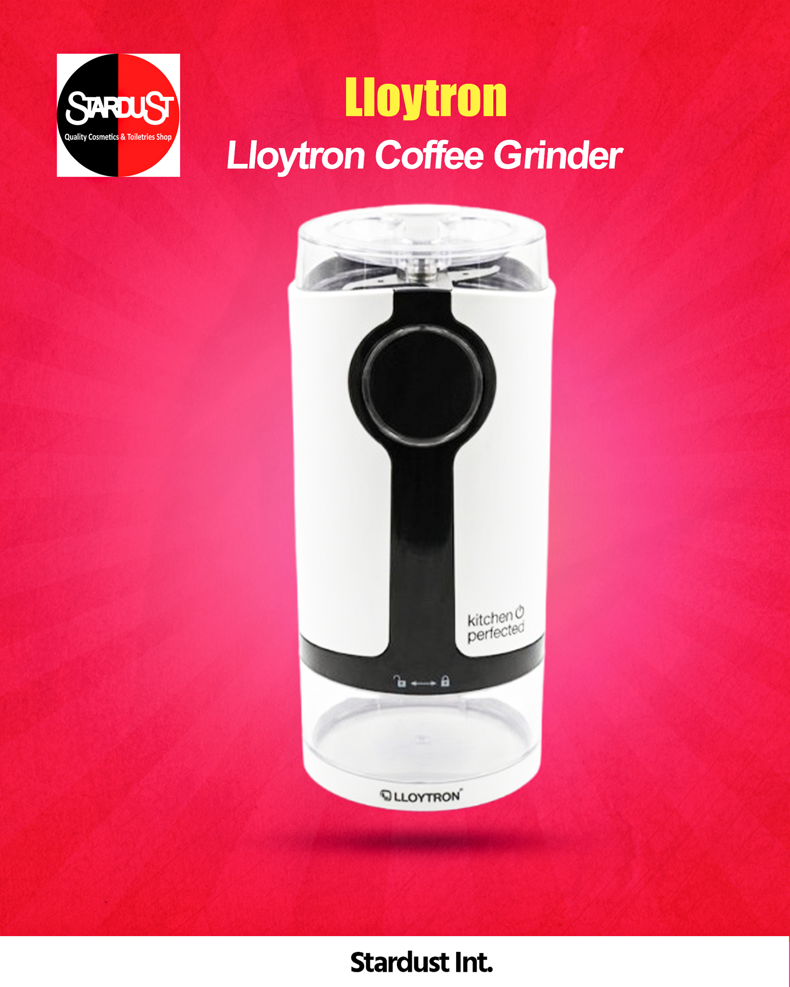 Lloytron Kitchen Perfected Electric Coffee and Spice Grinder